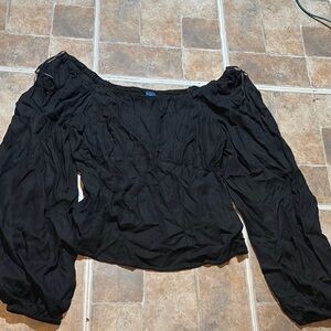 Black Off-Shoulder Blouse